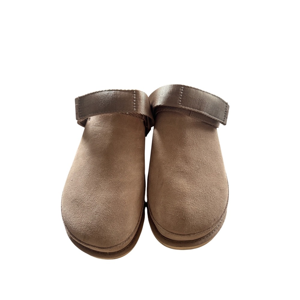UGG Goldenstar Clog Driftwood Suede Platform Sandals Womens 8.5 - Picture 8 of 9